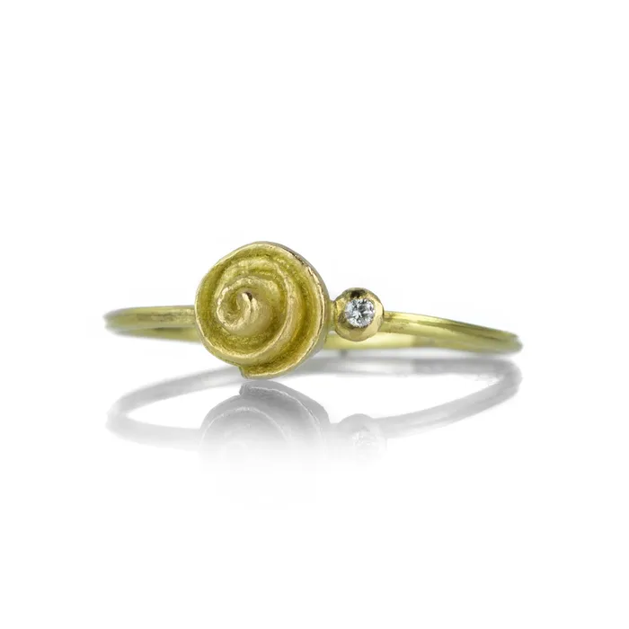 Rings Lene Vibe Swirl Ring with Diamond