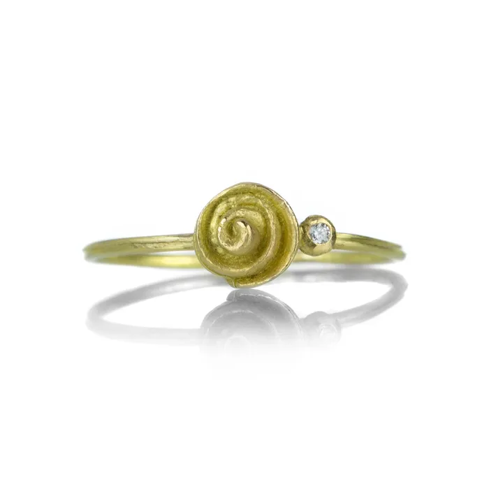 Rings | Lene Vibe Swirl Ring with Diamond