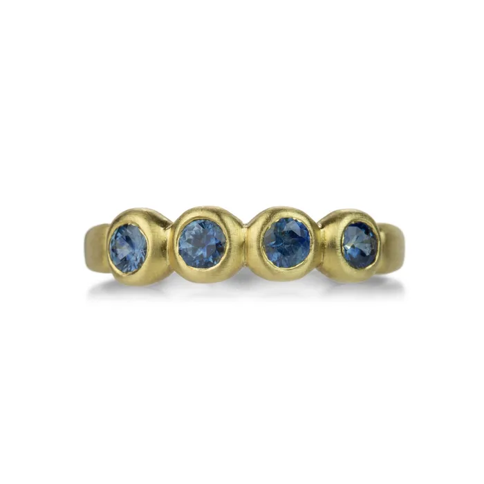 Rings Marian Maurer Dark Blue Montana Sapphire Porch Skimmer Band