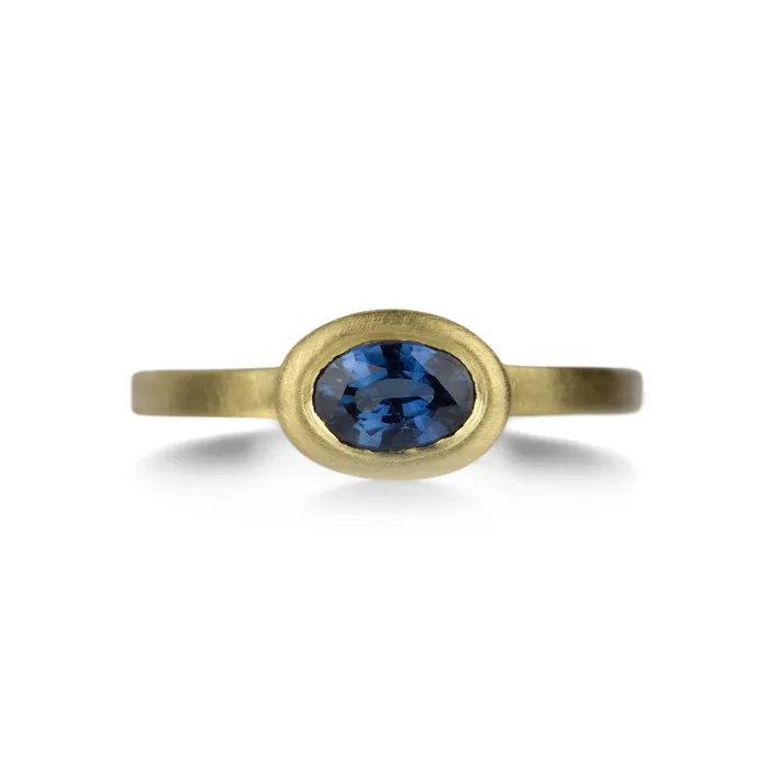 Rings Marian Maurer Oval Blue Sapphire Callista Ring