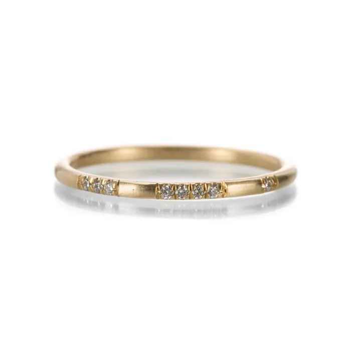 Rings Nicole Landaw Yellow Gold Diamond I Love You Ring