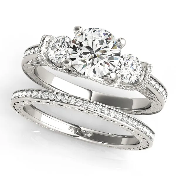 Rings | Overnight Mountings Lab ENGAGEMENT RINGS 3 STONE ROUND