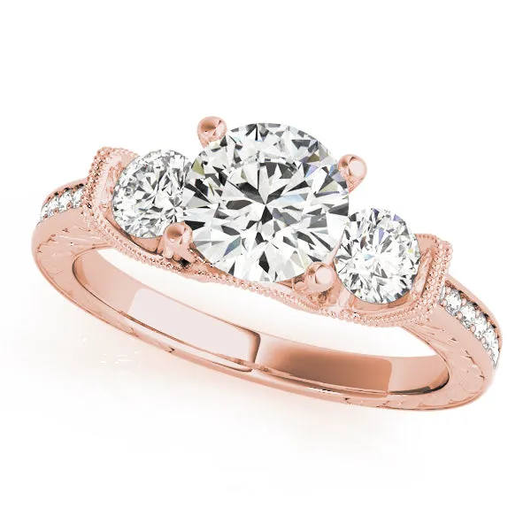 Rings | Overnight Mountings Lab ENGAGEMENT RINGS 3 STONE ROUND