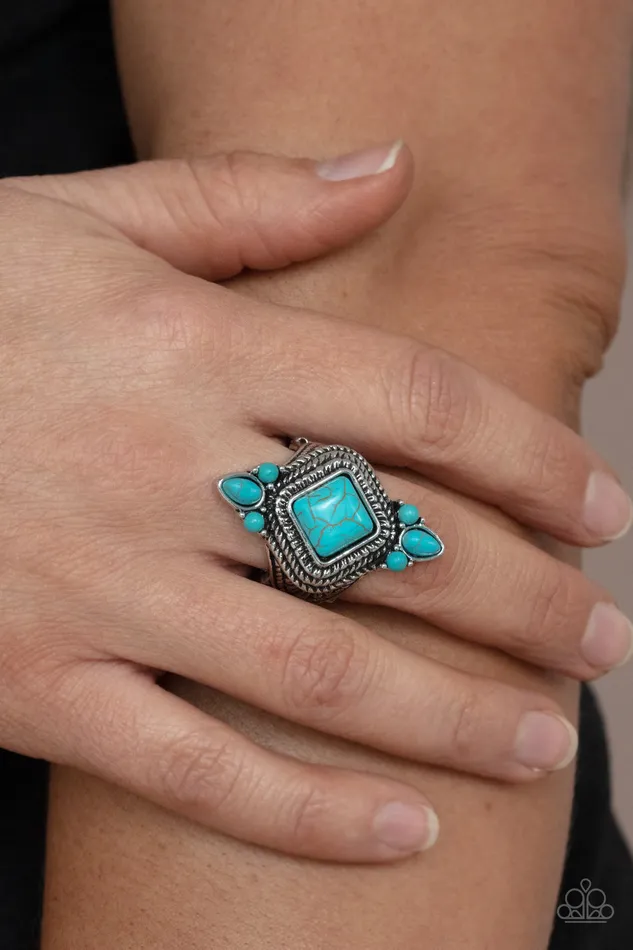 Rings Paparazzi Accessories Paparazzi Mesa Mystic - Turquoise Ring