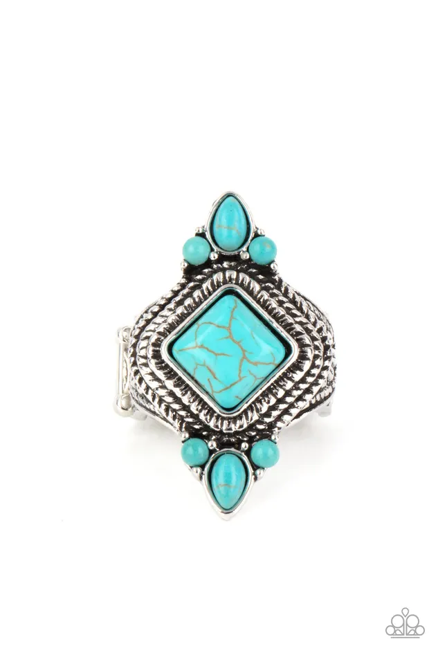 Rings | Paparazzi Accessories Paparazzi Mesa Mystic - Turquoise Ring