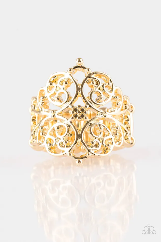 Rings | Paparazzi Accessories Paparazzi Victorian Valor - Gold Ring