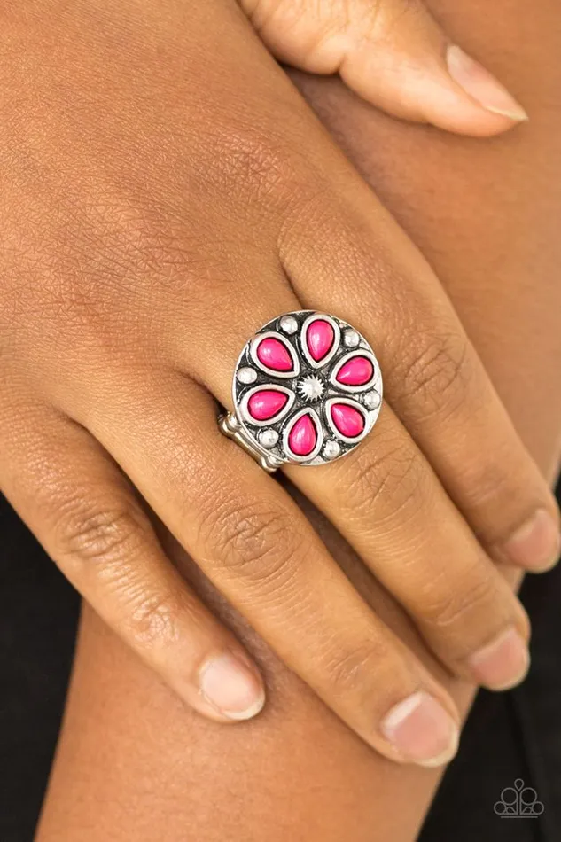 Rings Paparazzi Color Me Calla Lily Pink Ring - diannesjewelryshop