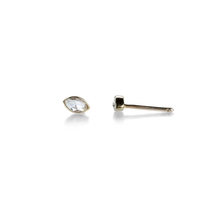 Rings Rose Cut Diamond Reina Studs - Sethi Couture