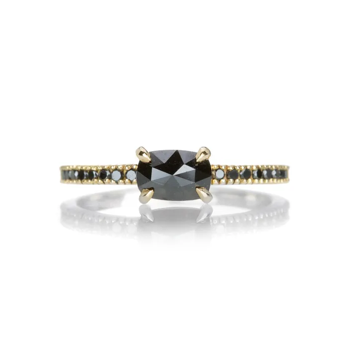 Rings Sethi Couture Black Diamond Ring