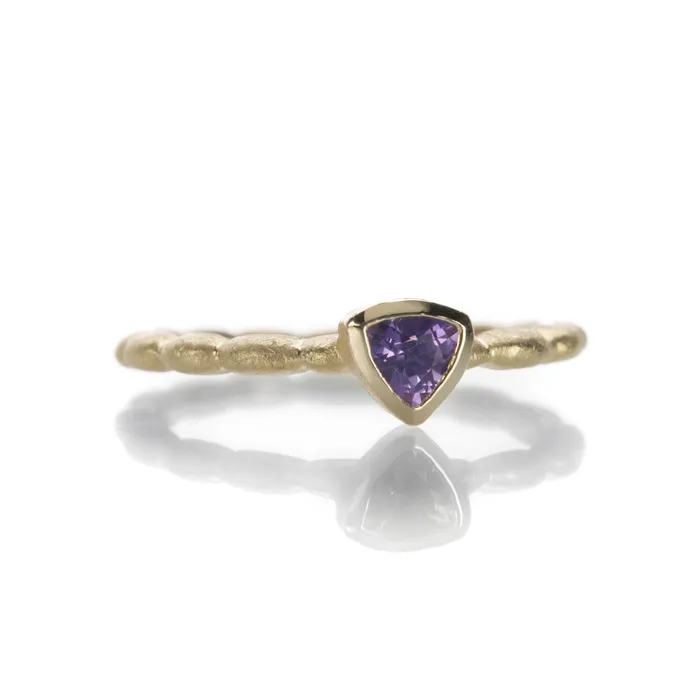 Rings Trillion Purple Sapphire Ring - Barbara Heinrich