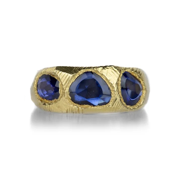 Rings Triple Blue Sapphire Band - Page Sargisson