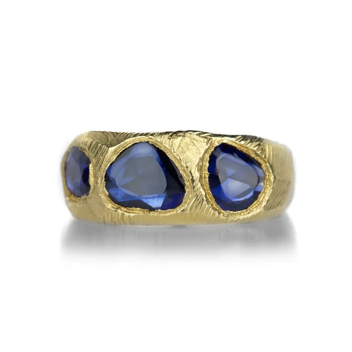 Rings | Triple Blue Sapphire Band - Page Sargisson