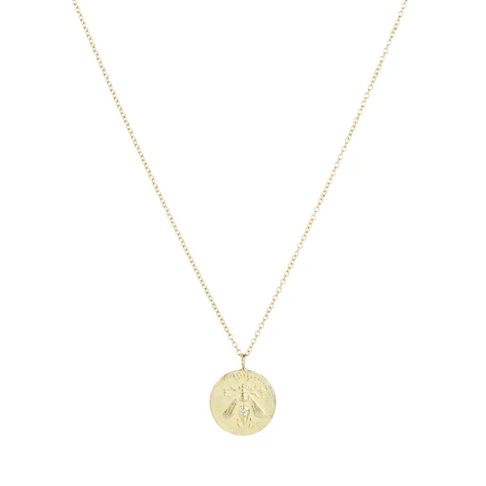 Robin Haley Necklaces | Delicate Bee Pendant Necklace