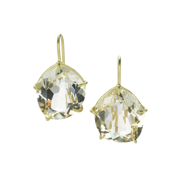 Rosanne Pugliese Earrings 18k Lemon Citrine Petal Earrings