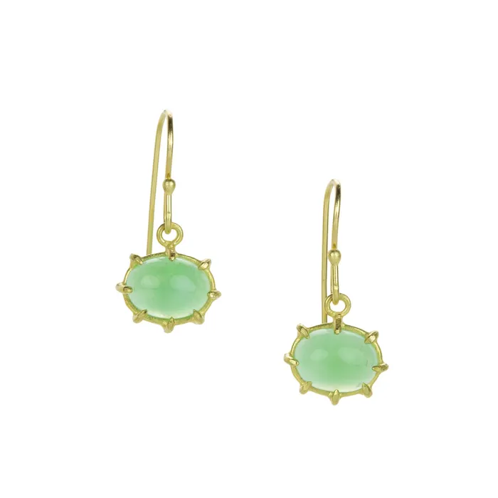 Rosanne Pugliese Earrings Chrysoprase Mini Drop Earrings