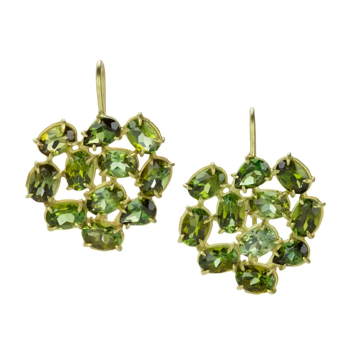 Rosanne Pugliese Earrings Florette Green Tourmaline Earrings