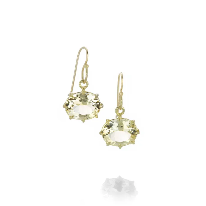 Rosanne Pugliese Oval Citrine Earrings Earrings