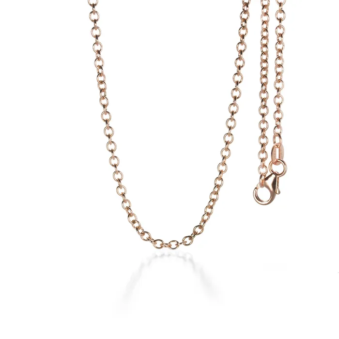 Rose Gold Rolo Chain - 16 Julez Bryant Necklaces