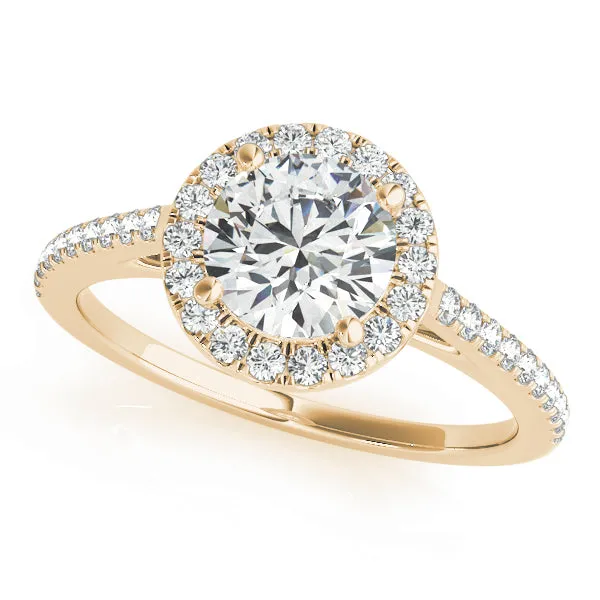 ROUND HALO ENGAGEMENT RING | Overnight Mountings Lab Rings