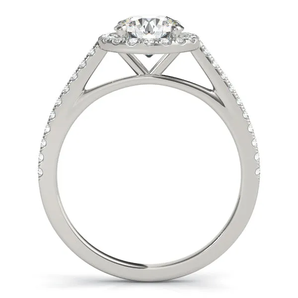 ROUND HALO ENGAGEMENT RING | Overnight Mountings Lab Rings