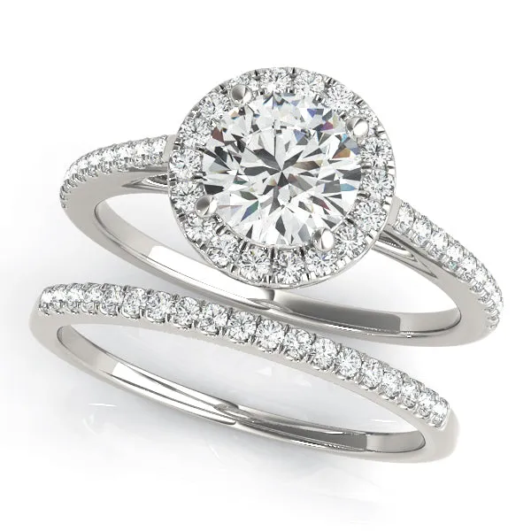 ROUND HALO ENGAGEMENT RING | Overnight Mountings Lab Rings