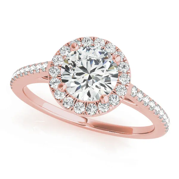 ROUND HALO ENGAGEMENT RING | Overnight Mountings Lab Rings