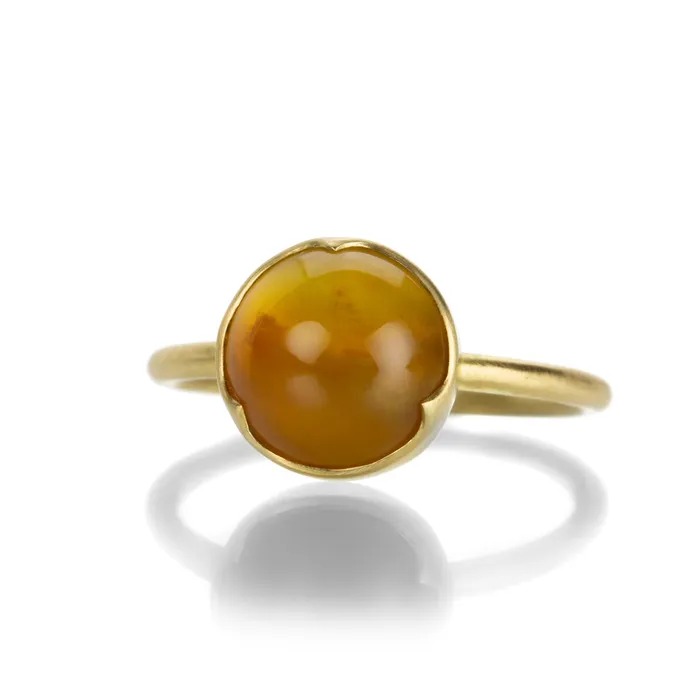 Round Yellow Opal Ring | Gabriella Kiss Rings