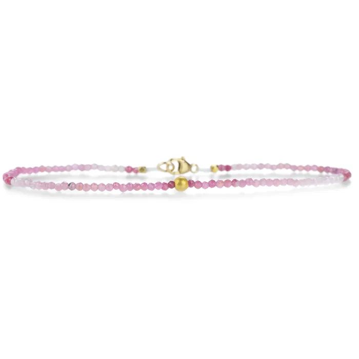 Ruby and 18k Gold Beaded Bracelet Margaret Solow Bracelets