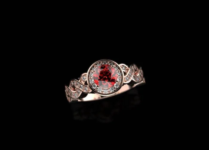 Ruby Engagement Ring Rose Gold Engagement Ring Ruby Ring Unique Engagement Ring Ruby in Rose Gold Rose Gold Ruby Ring July Birthstone FL LLC Rings