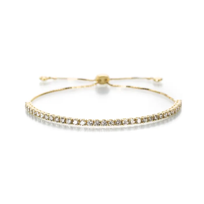 Sethi Couture Bracelets Adjustable Diamond Tennis Bracelet