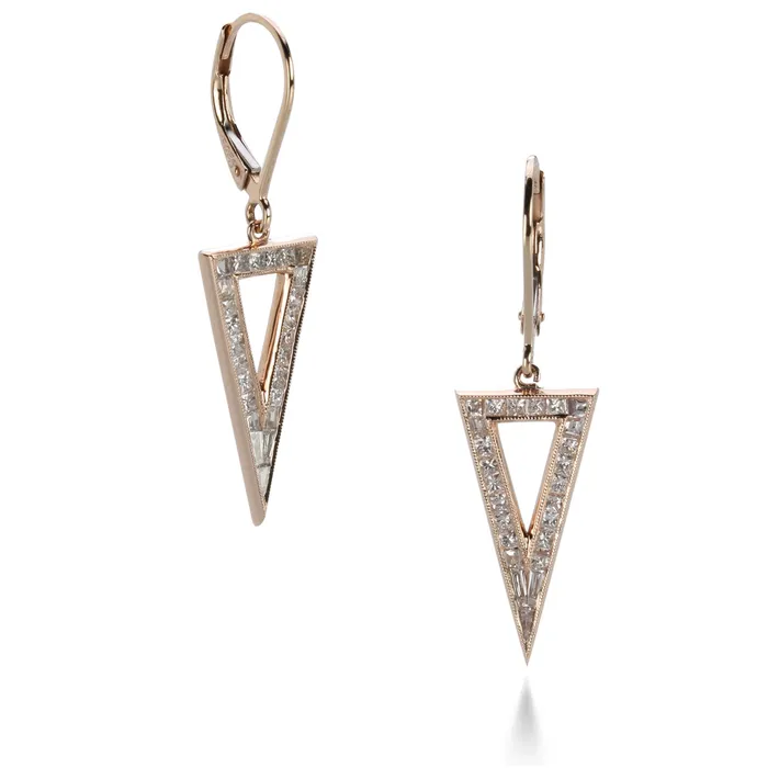 Sethi Couture Earrings Triangular Drop Earrings