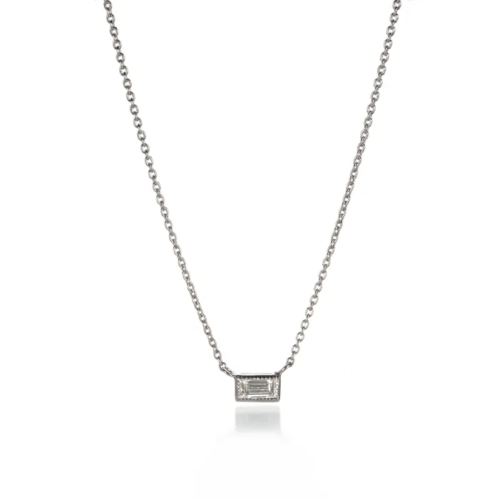 Sethi Couture Necklaces Baguette Diamond Necklace