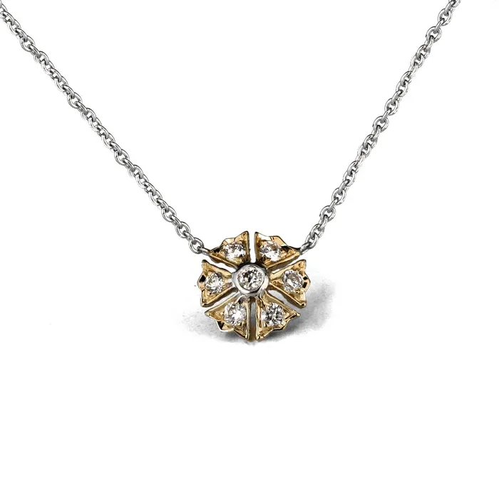 Sethi Couture Necklaces Diamond Flower Necklace