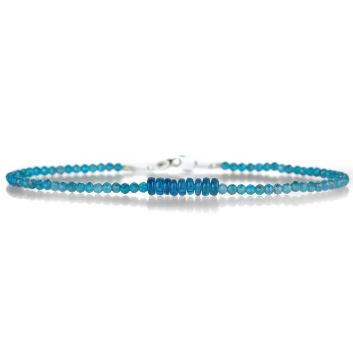 Silver Apatite Beaded Bracelet Margaret Solow Bracelets