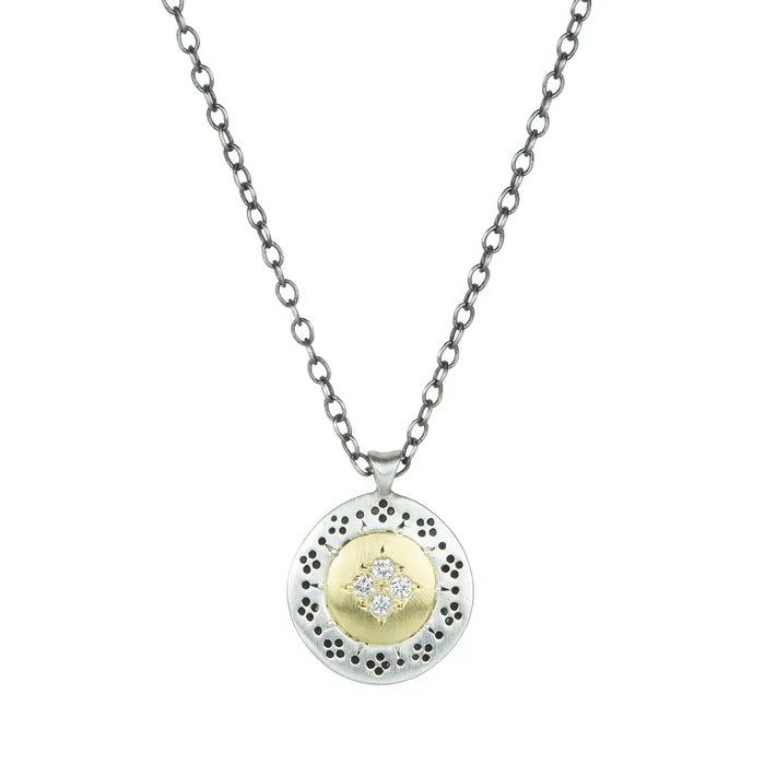 Silver Four Star Harmony Pendant Necklace Adel Chefridi Necklaces