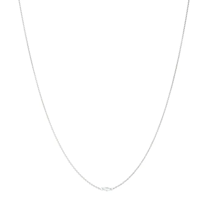 Single Diamond Briolette Necklace Sethi Couture Necklaces