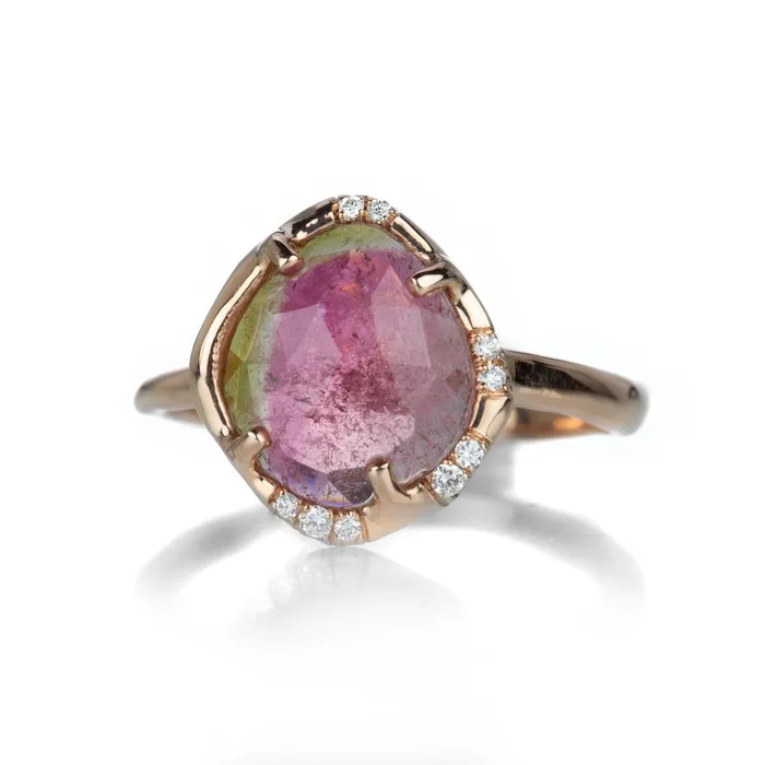 Sirciam Rings Watermelon Tourmaline Aphenos Ring