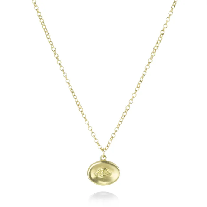 Small 18k Eye Pendant Necklace | Gabriella Kiss Necklaces