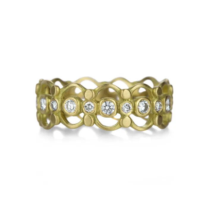 Small Vivi Band with Diamonds Marian Maurer Rings