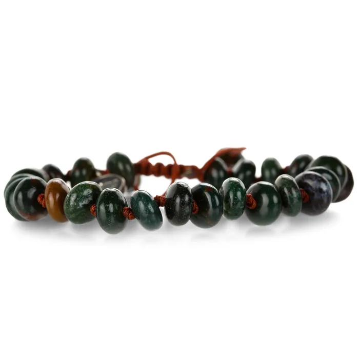 Smooth 8mm Bloodstone Bead Bracelet Joseph Brooks Bracelets