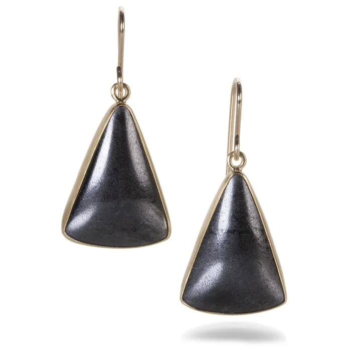 Specular Hematite Earrings Maria Beaulieu Earrings