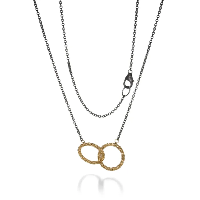 Stardust Interlocking Circle Necklace Amali Necklaces