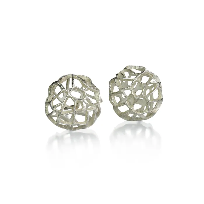 Sterling Silver Basket Studs John Iversen Rings