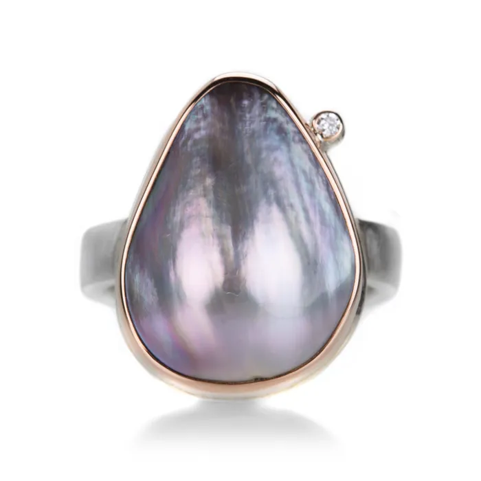 Tahitian Mabe Pearl Ring Jamie Joseph Rings