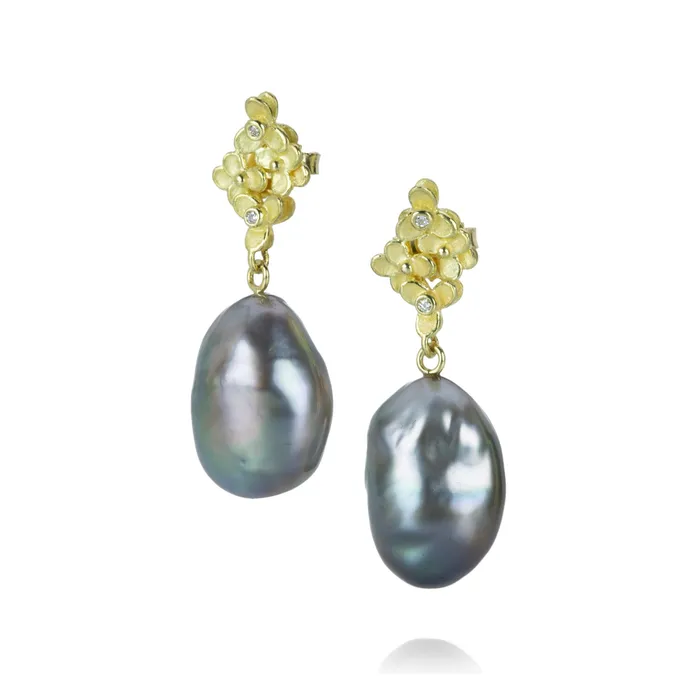 Tahitian Pearl Trillium Earring Barbara Heinrich Earrings