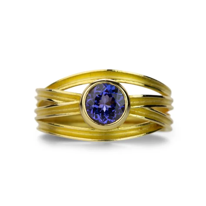 Tanzanite Four Ribbon Ring | Barbara Heinrich Rings