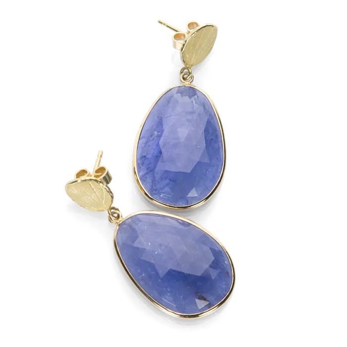 Tanzanite Slice Earrings Barbara Heinrich Earrings