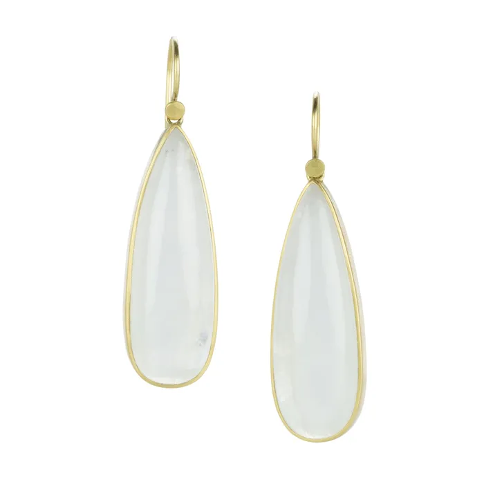 Teardrop Moonstone Earrings Lola Brooks Earrings