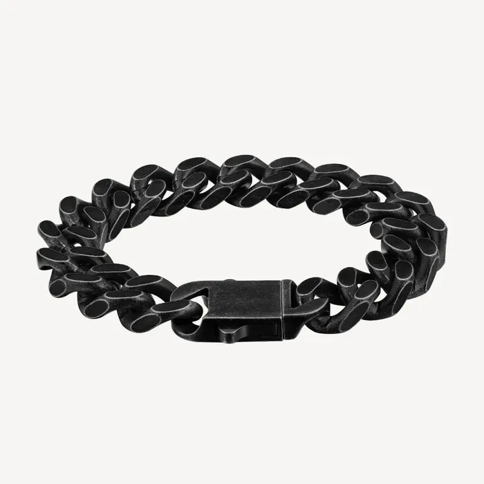 The Darth Vader II® - 14mm Black Cuban Link Bracelet in Black Gold KRKC Bracelets