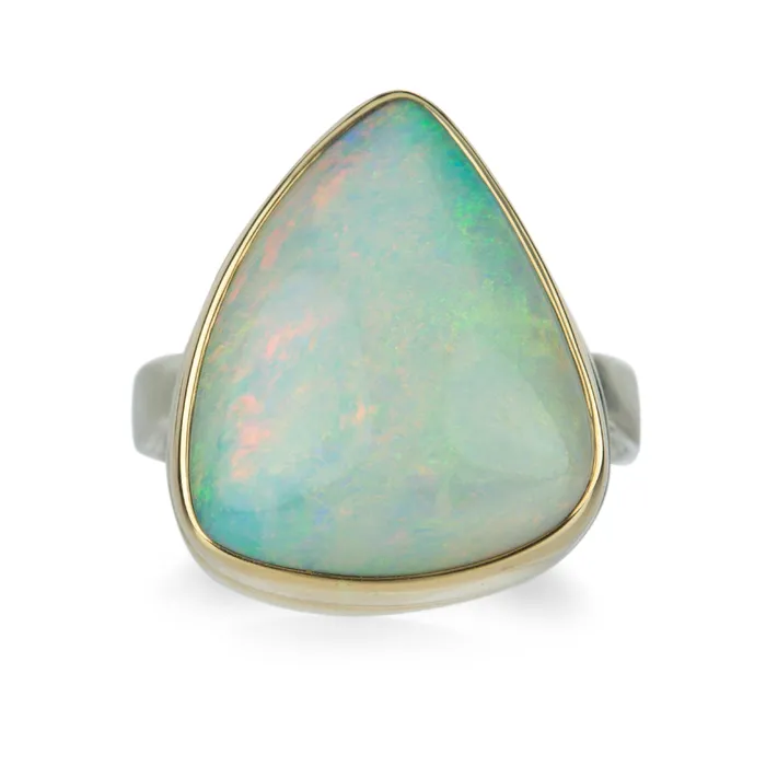 Triangular Australian Opal Ring Jamie Joseph Rings